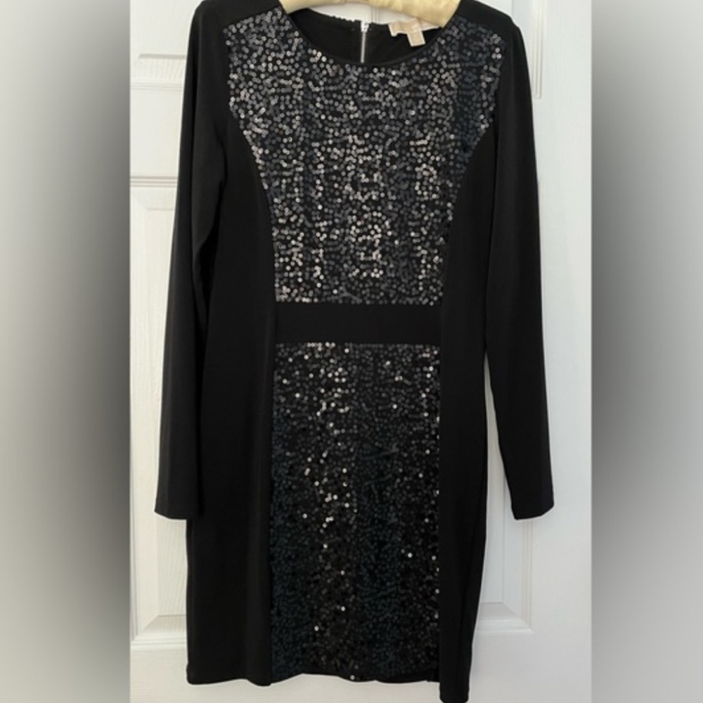 MICHAEL KORS black sequin dress